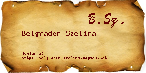 Belgrader Szelina névjegykártya